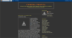 Desktop Screenshot of comidapronta.blogspot.com