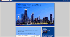 Desktop Screenshot of mysecondfirstmarathon.blogspot.com