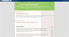 Desktop Screenshot of ablog4dancers.blogspot.com