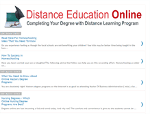 Tablet Screenshot of distanceeducationonline.blogspot.com