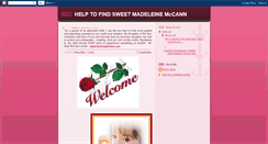 Desktop Screenshot of helptofindmadeleine.blogspot.com