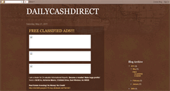 Desktop Screenshot of dailycashdirect.blogspot.com