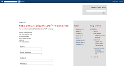 Desktop Screenshot of dreamdrivenlife.blogspot.com