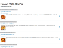 Tablet Screenshot of italian-pastarecipes.blogspot.com