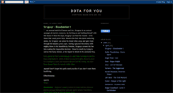 Desktop Screenshot of dota-for-you.blogspot.com