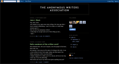 Desktop Screenshot of anon-writers.blogspot.com