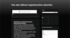 Desktop Screenshot of freeadsmulya.blogspot.com