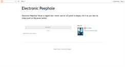 Desktop Screenshot of electronicpeephole.blogspot.com