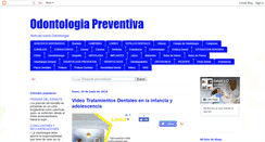 Desktop Screenshot of odontologia-preventiva.blogspot.com