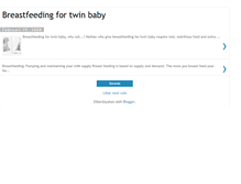 Tablet Screenshot of breastfeeding-twin-baby.blogspot.com