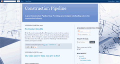 Desktop Screenshot of constructionpipeline.blogspot.com