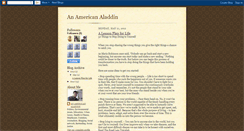 Desktop Screenshot of anamericanaladdin.blogspot.com