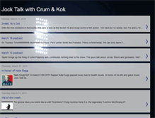 Tablet Screenshot of jocktalksports.blogspot.com