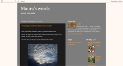 Desktop Screenshot of maura-words.blogspot.com