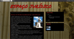 Desktop Screenshot of direitoespacojuridico.blogspot.com