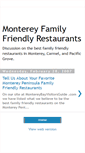 Mobile Screenshot of montereyfamilyfriendlyrestaurants.blogspot.com