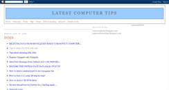 Desktop Screenshot of latest-computer-tips.blogspot.com