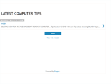 Tablet Screenshot of latest-computer-tips.blogspot.com