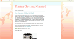 Desktop Screenshot of karisagettingmarried.blogspot.com