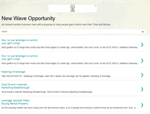 Tablet Screenshot of newwaveopportunity.blogspot.com