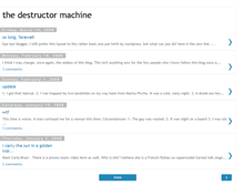 Tablet Screenshot of destructormachine.blogspot.com