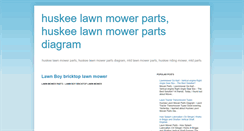 Desktop Screenshot of huskeelawnmowerparts.blogspot.com