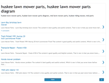 Tablet Screenshot of huskeelawnmowerparts.blogspot.com