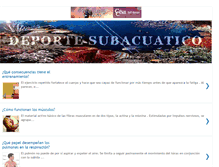 Tablet Screenshot of deporte-subacuatico.blogspot.com