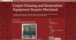 Desktop Screenshot of carpetcleaningequipmentrepairsmd.blogspot.com