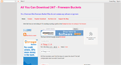 Desktop Screenshot of freewarebuckets.blogspot.com