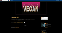 Desktop Screenshot of damnitfeelsgoodtobeavegan.blogspot.com