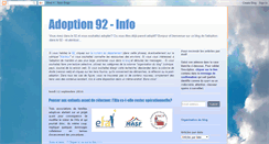 Desktop Screenshot of adoption92.blogspot.com