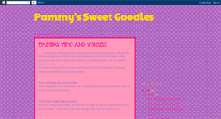 Desktop Screenshot of pammyssweetgoodies.blogspot.com