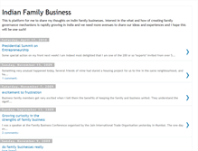 Tablet Screenshot of familybusinessinindia.blogspot.com