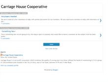 Tablet Screenshot of carriagehousecooperative.blogspot.com