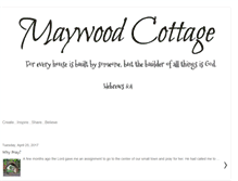 Tablet Screenshot of maywoodcottage.blogspot.com