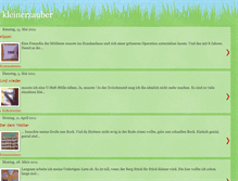 Tablet Screenshot of kleinerzauber-iris.blogspot.com
