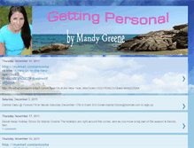 Tablet Screenshot of gettingpersonalwithmandy.blogspot.com