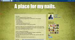 Desktop Screenshot of aplaceformynails.blogspot.com