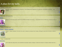 Tablet Screenshot of aplaceformynails.blogspot.com