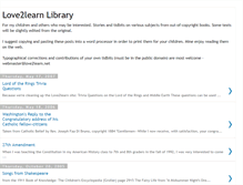 Tablet Screenshot of love2learnlibrary.blogspot.com