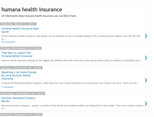 Tablet Screenshot of humanahealth-insurance.blogspot.com
