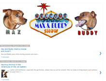 Tablet Screenshot of maxandbuddyshow.blogspot.com