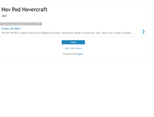 Tablet Screenshot of hovpodhovercraft3420.blogspot.com