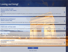 Tablet Screenshot of lovingoutliving.blogspot.com