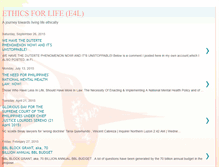 Tablet Screenshot of ethics4lifenonoytomacruz.blogspot.com