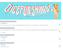 Tablet Screenshot of diceforshards.blogspot.com