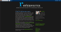 Desktop Screenshot of ericawriter.blogspot.com