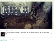 Tablet Screenshot of lacallesmusica.blogspot.com