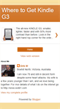 Mobile Screenshot of getkindleg3.blogspot.com